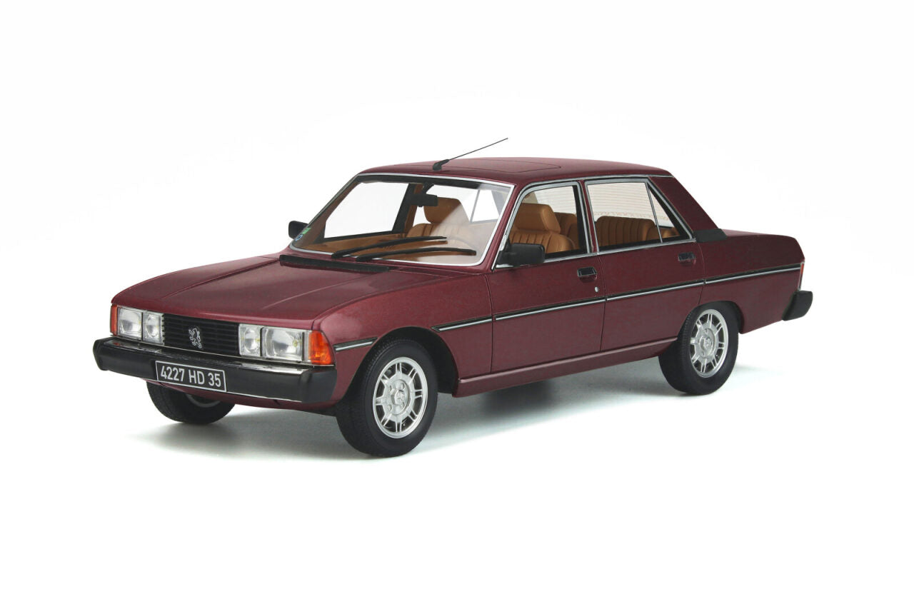 OTTO 1:18 Scale Resin - 1983 PEUGEOT 604 GTI, RED - RESELLER EXCLUSVE - OT1384