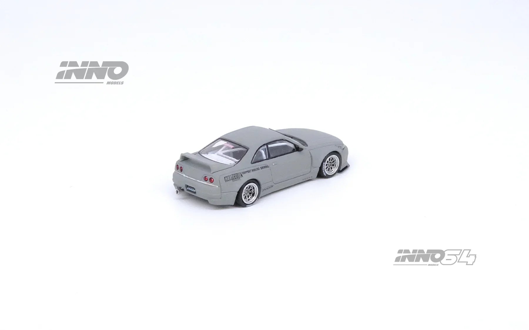 INNO64 1:64 Nissan Skyline GT-R (R33) Pandem / Rocket Bunny, Cement Grey Matte - IN64-R33P-CGM