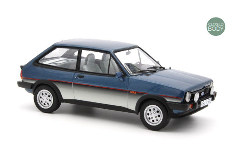 NoRev 1:18 Scale Diecast Model Car, 1981 Ford Fiesta Mk 1 XR2, Blue Metallic - NV182744
