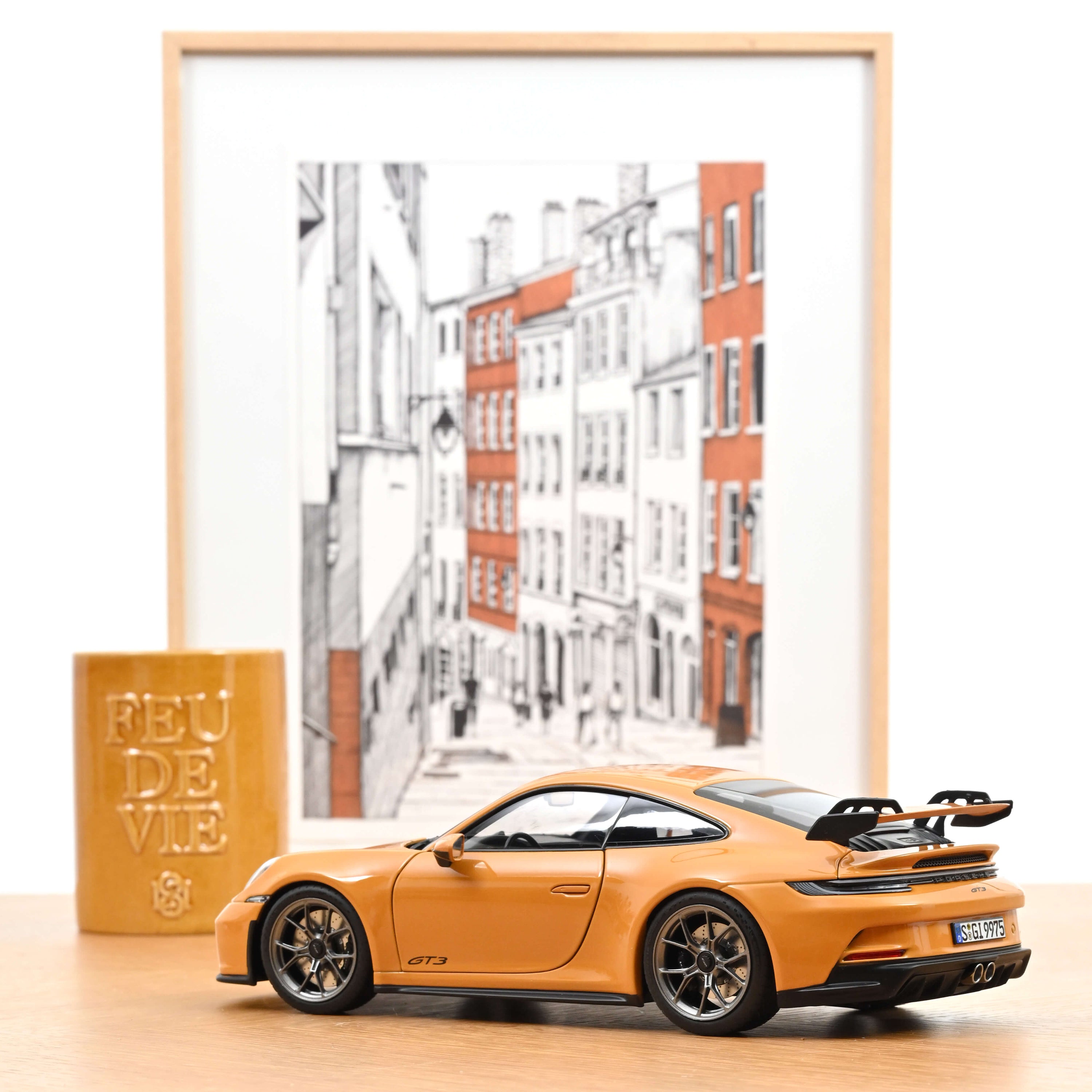 Norev 1:18 Scale Diecast Model Car - 2022 Porsche 911 (992) GT3, Bahama Yellow - 187387