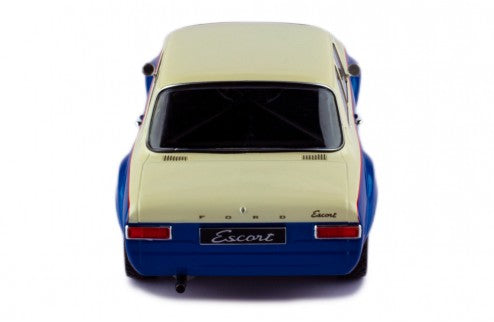 IXO 1:18 1974 FORD ESCORT MK1 RS1600, Blue/White with Spotlights