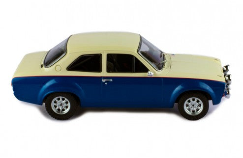 IXO 1:18 1974 FORD ESCORT MK1 RS1600, Blue/White with Spotlights