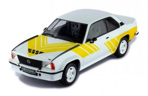 IXO 1:18 1982 Opel Ascona B 400 - White with Yellow Decals