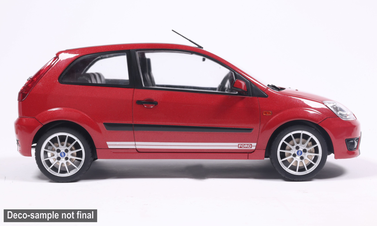 MCG 1:18 Scale Diecast - 2007 Ford Fiesta Mk6, Dark Red - MCG18517