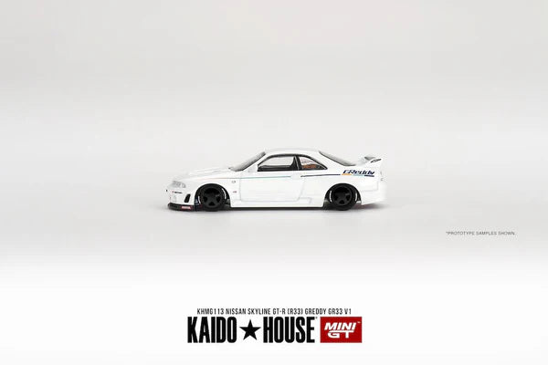 Mini Gt Kaido House 1:64 Nissan Skyline GT-R (R33) Greddy GR33 V1 - KHMG113