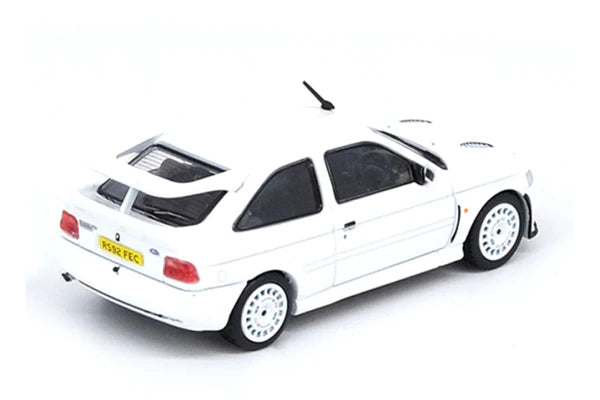 INNO64 1:64 Scale Diecast Model Car - Ford Escort RS Cosworth With OZ Alloys - White - RHD