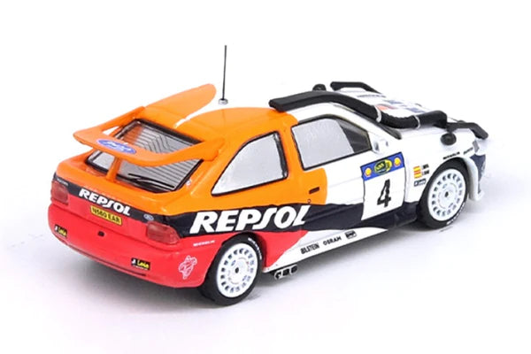 INNO64 1:64 Scale Diecast Model Car - Ford Escort RS Cosworth Repsol Safary Rally Kenya 1996 LHD