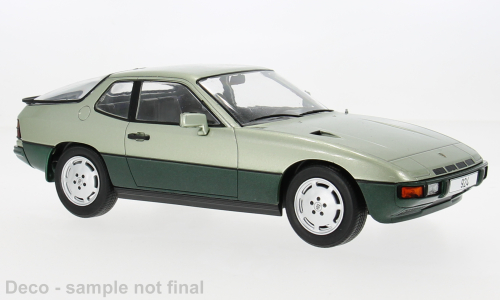 MCG 1:18 Diecast - 1980 Porsche 924 Turbo, 2 Tone Green - MCG18660