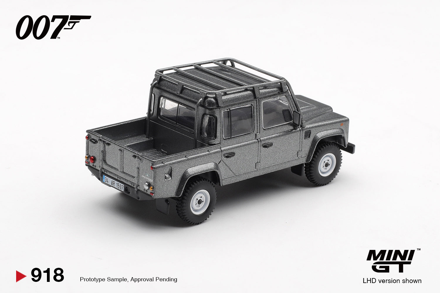 Mini GT 1:64 Land Rover Defender 110 Crew Cab, SKYFALL (LHD) ENGLISH - BLISTER PACKAGING - MGT00918-007E