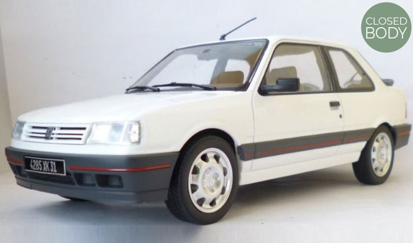 NoRev 1:18 Diecast Model Car, 1987 Peugeot 309 GTi LHD, Meije White - 184888