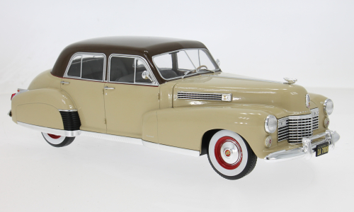 MCG 1:18 Diecast - 1941 Cadillac Fleetwood Series 60 Special Sedan, Beige/Brown - MCG18656