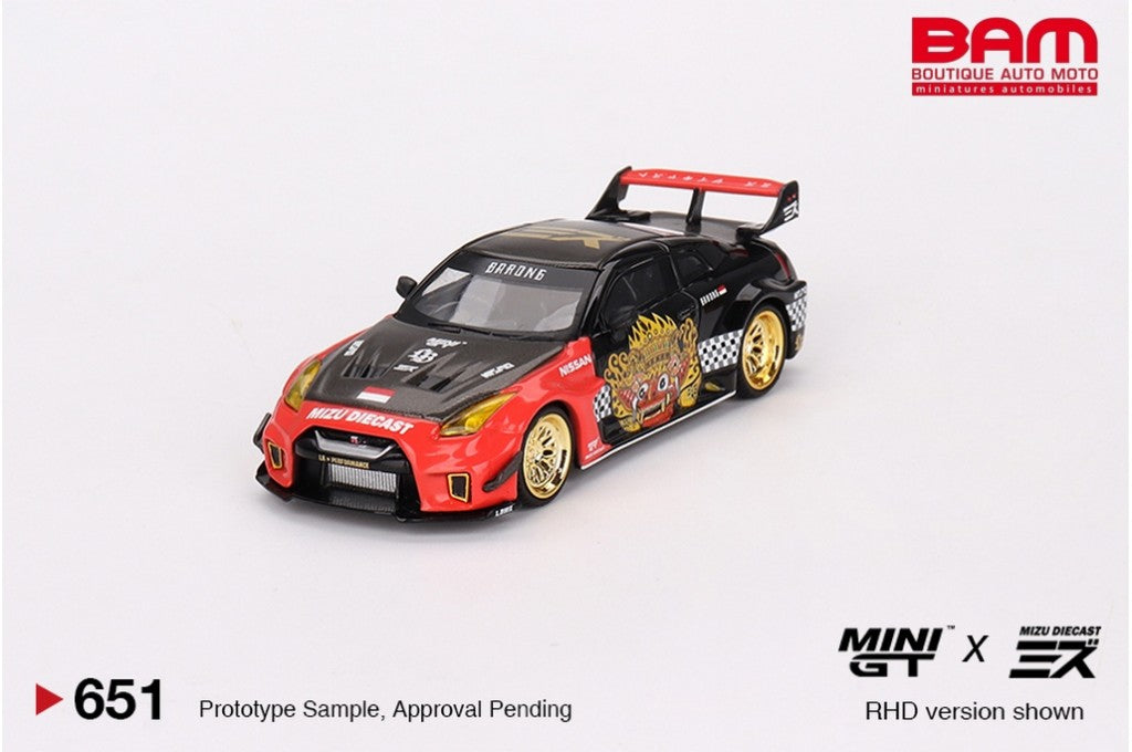 Mini GT 1:64 Diecast LB Silhouette Works GT Nissan 35GT-RR Ver.1 Barong Mini GT X Mizu Diecast (RHD) - MGT00651-R