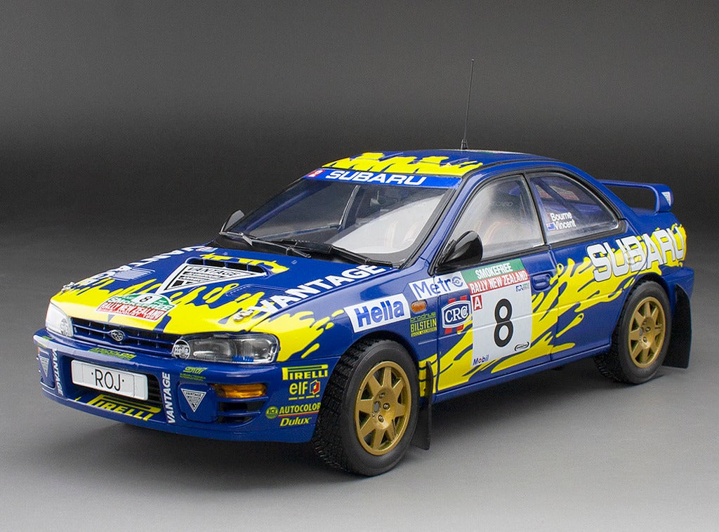 Sunstar 1:18 Subaru Impreza 555 - #8 P.Bourne/C.Vincent - Rally of New Zealand 1997 - 5528