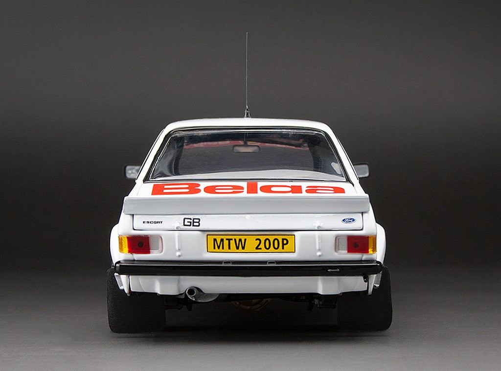 Sunstar 1:18 Ford Escort RS1800 - #2 H.Mikkola/A.Hertz - Rallye du Condroz 1979 - 4860