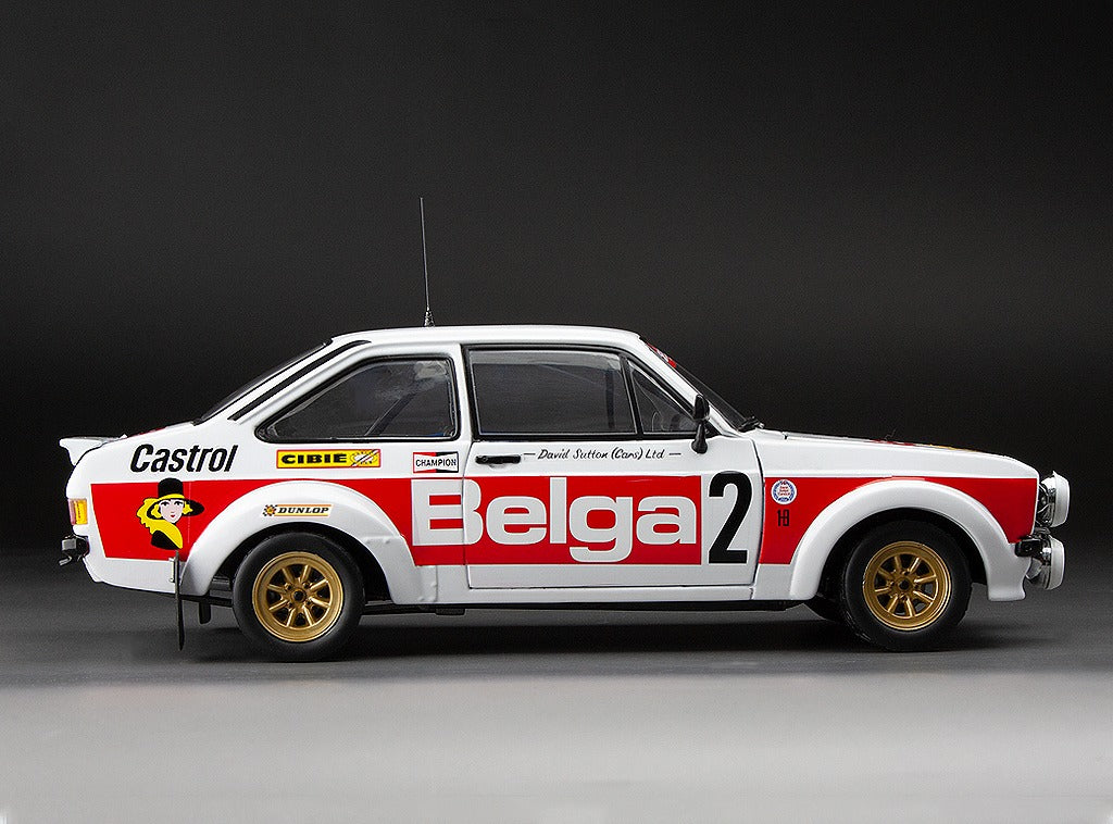 Sunstar 1:18 Ford Escort RS1800 - #2 H.Mikkola/A.Hertz - Rallye du Condroz 1979 - 4860