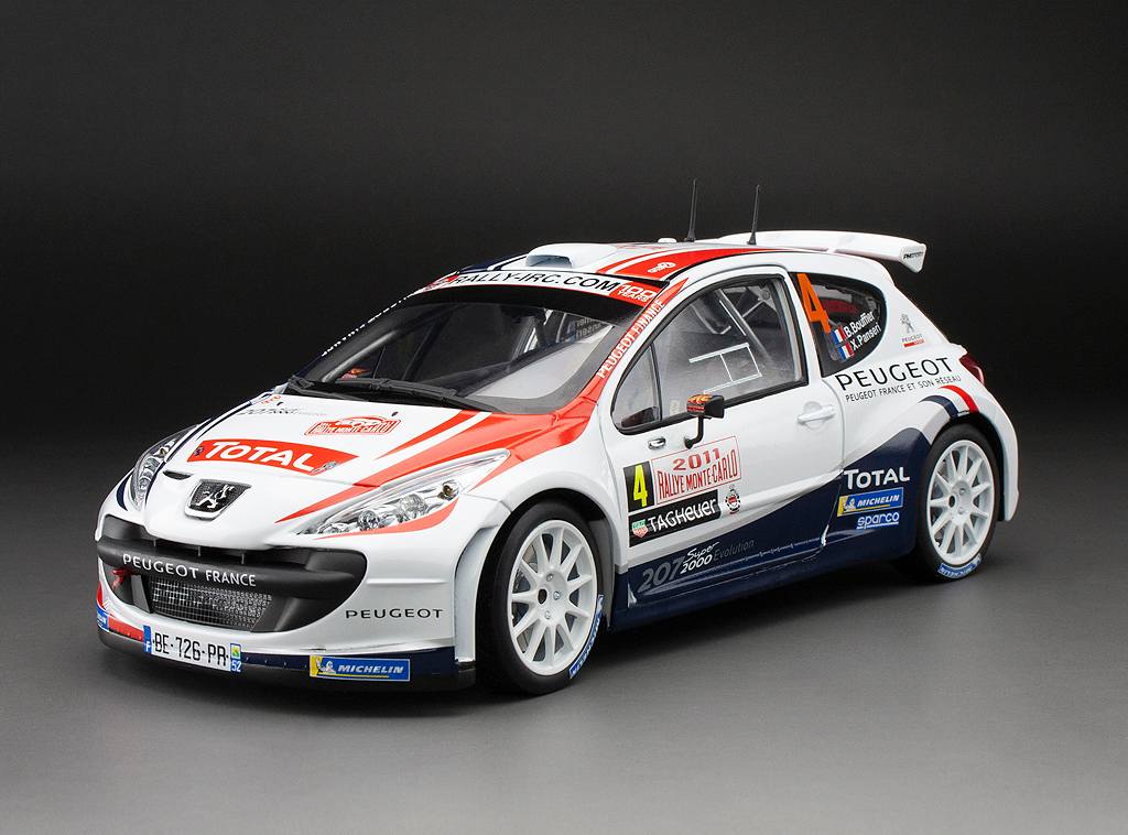 Sunstar 1:18 Peugeot 207 S2000 - #4 B. Bouffier /X.Panseri - Rallye Automobile Monte- Carlo 2011 (limited edition 999pcs) - 5443