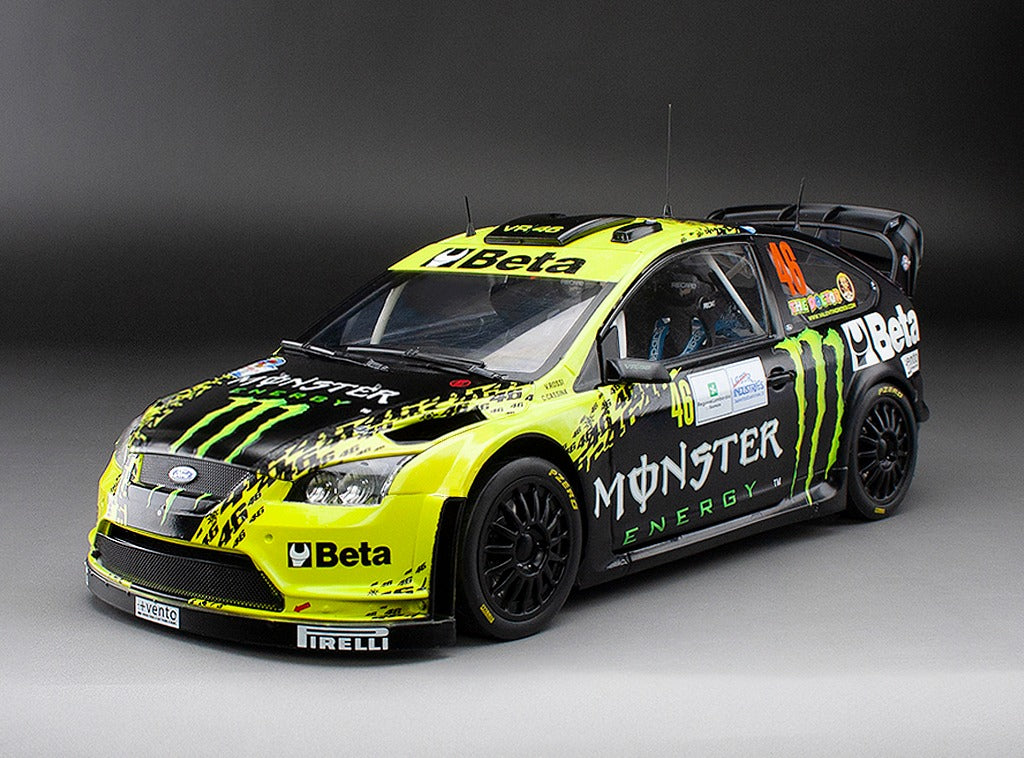 SunStar 1:18 Ford Focus RS WRC08 - #46 V.Rossi/C.Cassina  - Monza Rally Show 2009 (limited edition 999pcs) - 3981