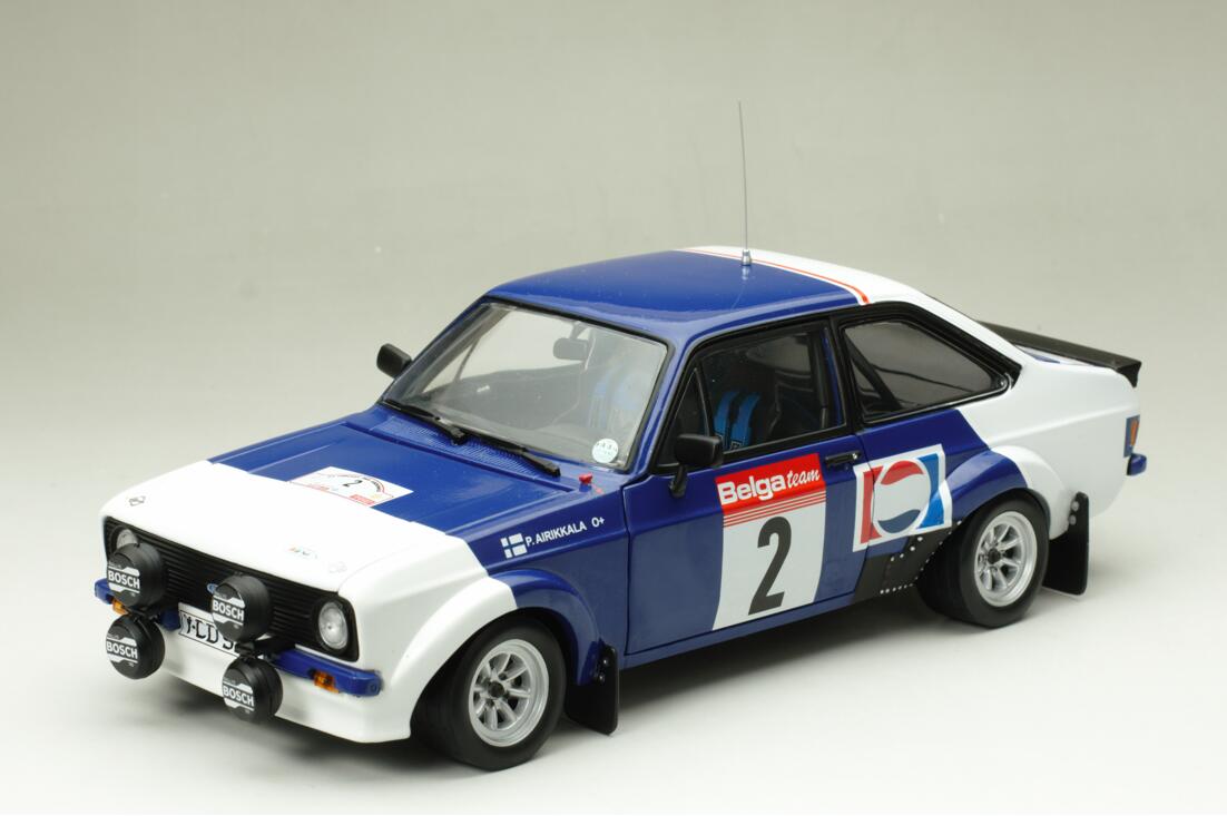 Sun Star Classic Rally - Ford Escort MK. II RS1800 Race Car H. Mikkola/ A. Hertz (1:18, White) 4440 - Toy Wonders, Inc