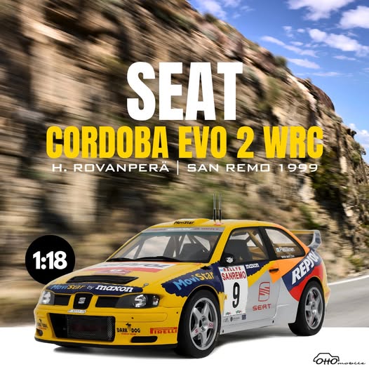 OTTO 1:18 Scale Resin - Seat Cordoba Evo 2 WRC - OT483