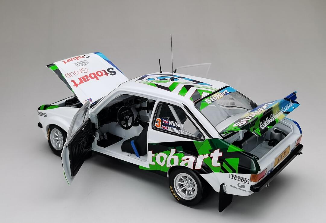 SUNSTAR 4852 1:18 Scale Ford Escort Mk II RS 1800 #3 Stobart Alber Clark Rally 2008 M.Wilson/J.Millington