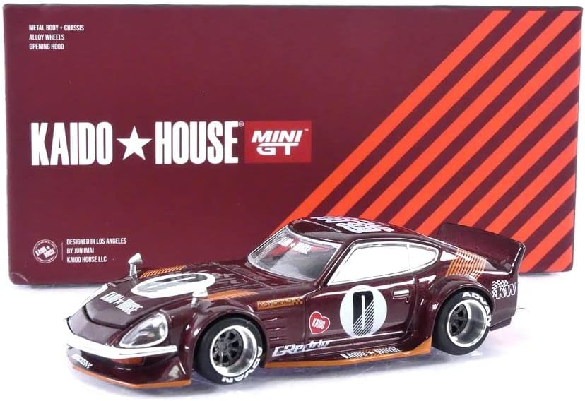 Mini GT 1:64 Scale Kaido House Datsun Fairlady Z S30Z Wide Spec Red KHMG023