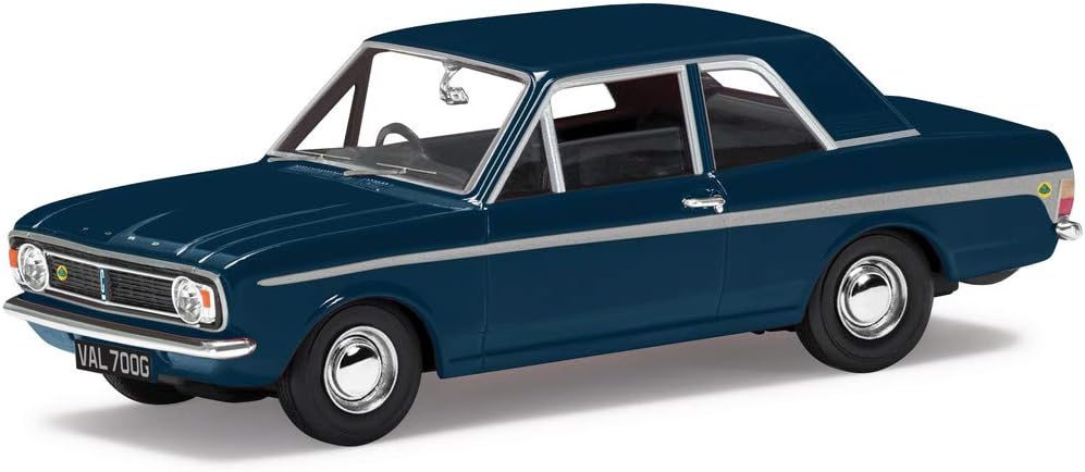 Corgi Vanguards 1:43 VA04120 Ford Cortina Mk2 Lotus in Anchor Blue - Diecast