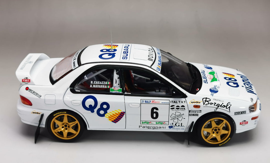 Sunstar 1:18 Diecast - Subaru Impreza 555 – #6 A.Navarra / R.Casazza – Winner Rally Il Ciocco 1998 - 5513