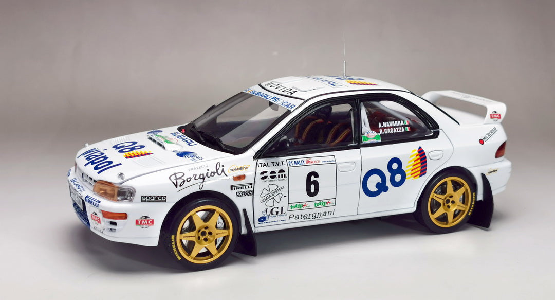 Sunstar 1:18 Diecast - Subaru Impreza 555 – #6 A.Navarra / R.Casazza – Winner Rally Il Ciocco 1998 - 5513