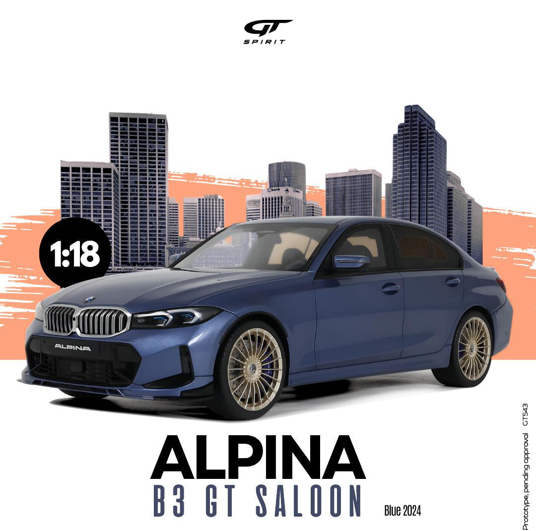 GT Spirit 1:18 Scale Resin, 2024 BMW ALPINA B3 GT SALOON, BLUE - GT543