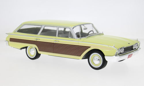 MCG 1:18 Scale Diecast Model Car - 1960 Ford LTD Country Squire, Yellow - MCG18048