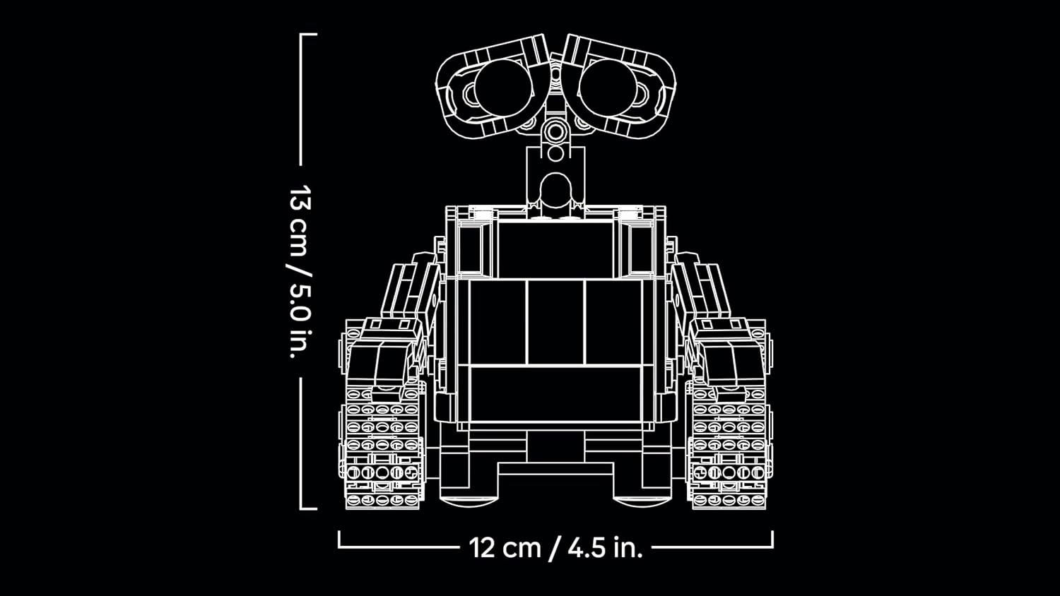LEGO 43279 - Disney Pixar WALL-E and EVE - 811 Pieces - Age 18+