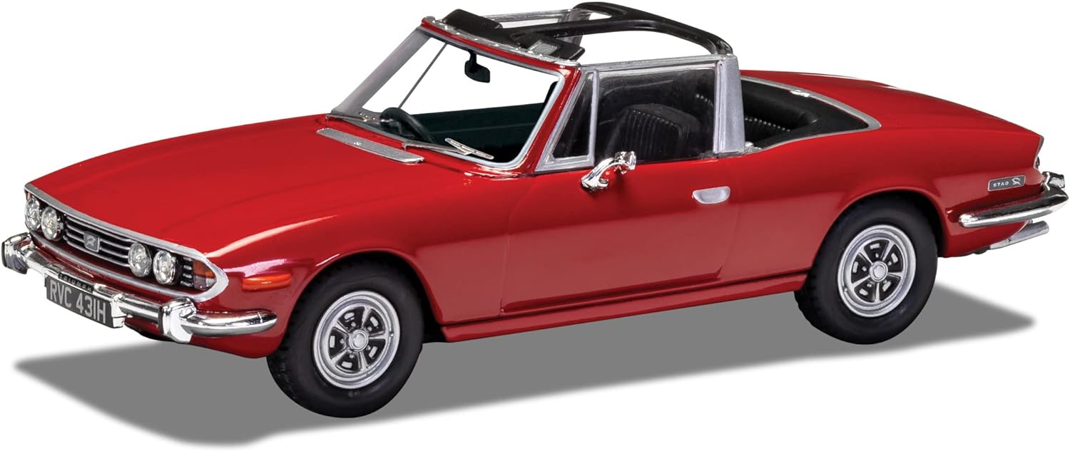 CORGI VANGUARDS 1:43 1969 TRIUMPH STAG MKI IN SIGNAL RED VA10113 - DIECAST MODEL