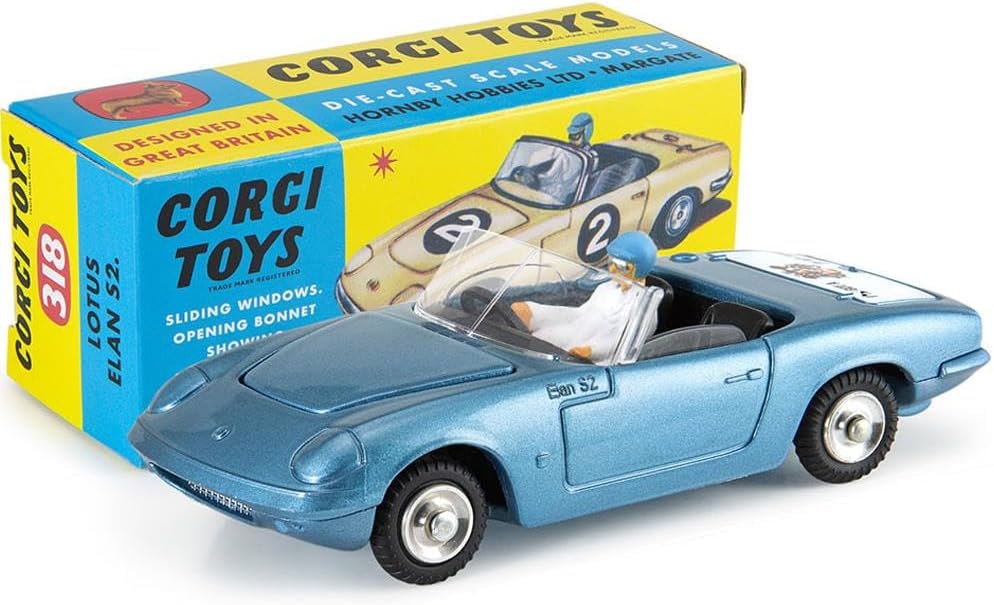 Corgi Model Club 1:43 - Lotus Elan S2 Sports Car, Blue - 318