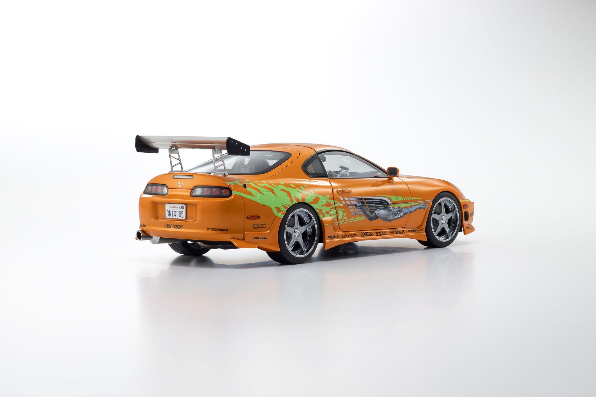 Kyosho Resin - 1:18 Toyota Supra Turbo Fast & Furious Orange Pearl - KS08975FF