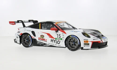 IXO 1:18 Diecast - Porsche 911 GT3 Cup, Porsche Cup Oschersleben, 2024, #15, J.Stiak, White - IXO18RMC220.22