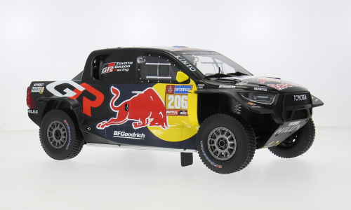 IXO 1:18 Diecast - Toyota GR DKR Hilux Evo T1U, Rally Dakar, 2024, #206, Black - IXO18RMC238A.22