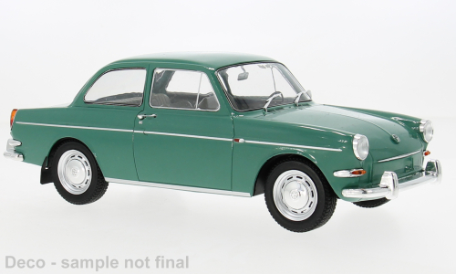 MCG 1:18 Diecast - 1963 Volkswagen VW 1500 S (Typ 3), Green - MCG18668