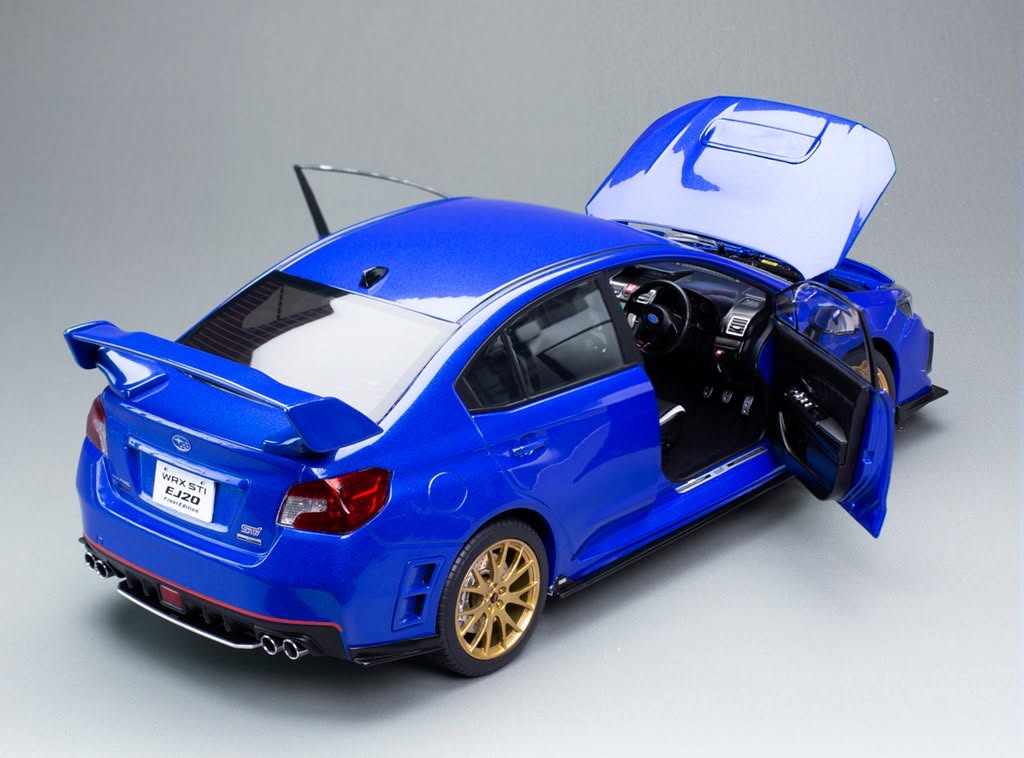 Sunstar 1:18 - Subaru WRX STI EJ20 Final Edition - WB Blue Pearl - 5558