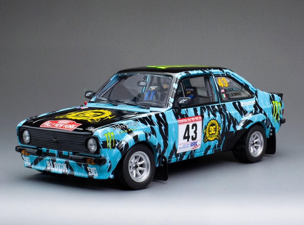 SUNSTAR 1:18 Scale Ford Escort Mk2 RS 1800 NO.43 - Ken Block A. Gelsomino Rally New York 2009 - 4865