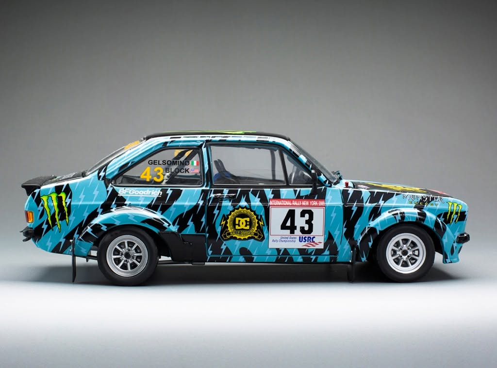 SUNSTAR 1:18 Scale Ford Escort Mk2 RS 1800 NO.43 - Ken Block A. Gelsomino Rally New York 2009 - 4865