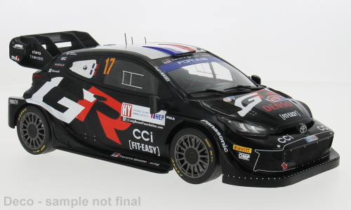 IXO 1:18 Diecast - 2024 Toyota Yaris Rally 1, WRC, Rally Croatia, #17,