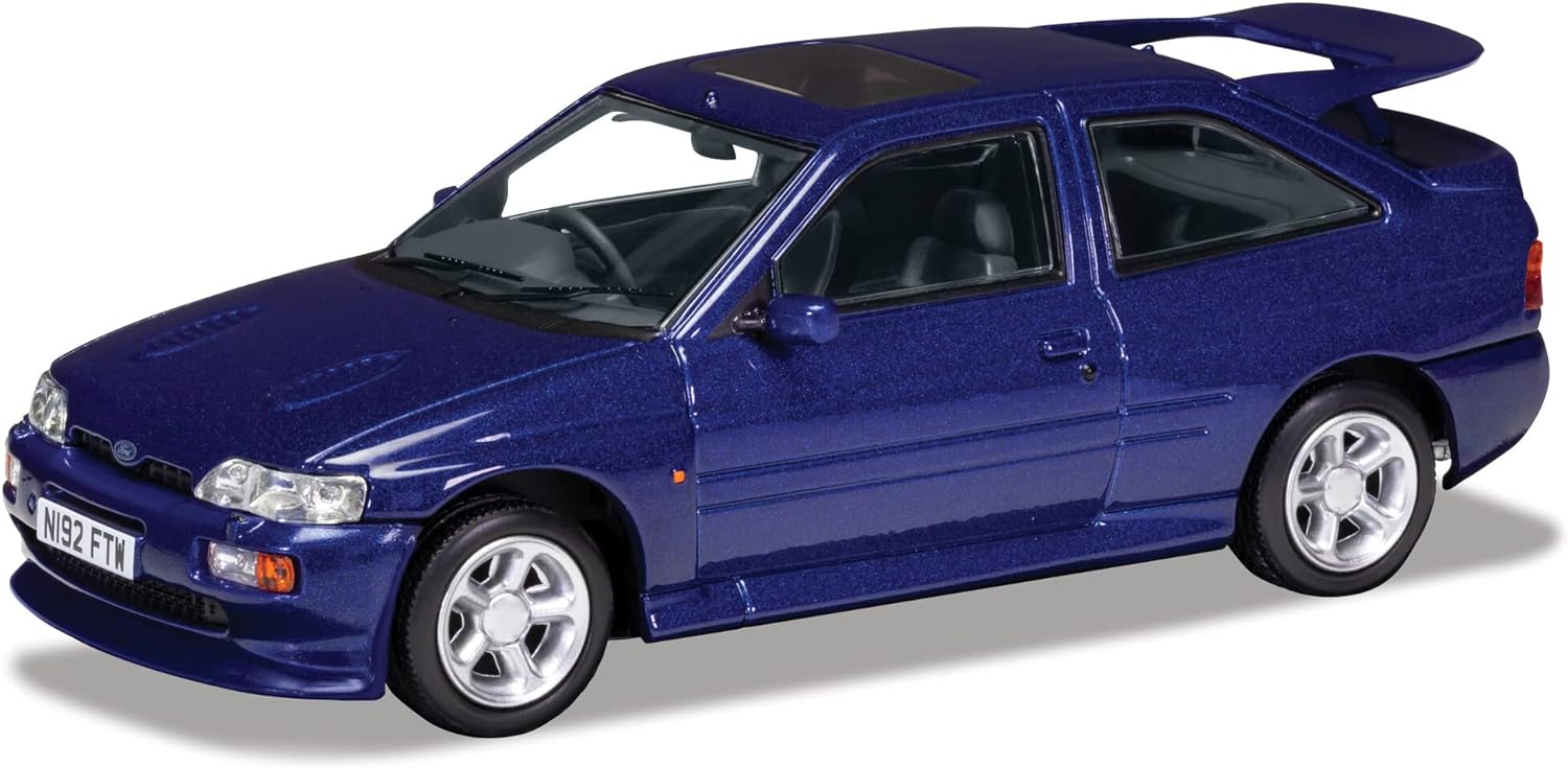 Corgi Vanguards 1:43 SCALE 1995 Ford Escort Cosworth Luxury in Imperial Blue