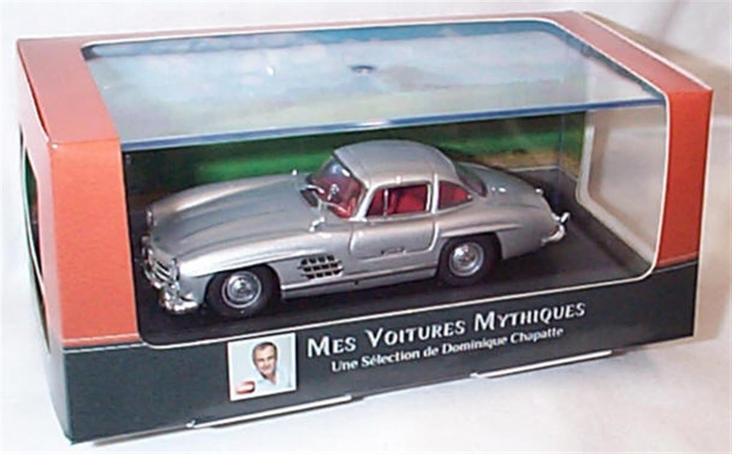 WELLY 1:24 Scale Diecast Model Car - Mercedes Benz 300 SL (W198), silver