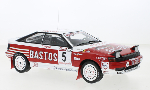 IXO 1:18 Scale Diecast - Toyota Celica GT-Four ST165, Haspengouw Rallye, 1990, Bastos, #5, R.Verreydt/G.Biar - IXO18RMC119.22