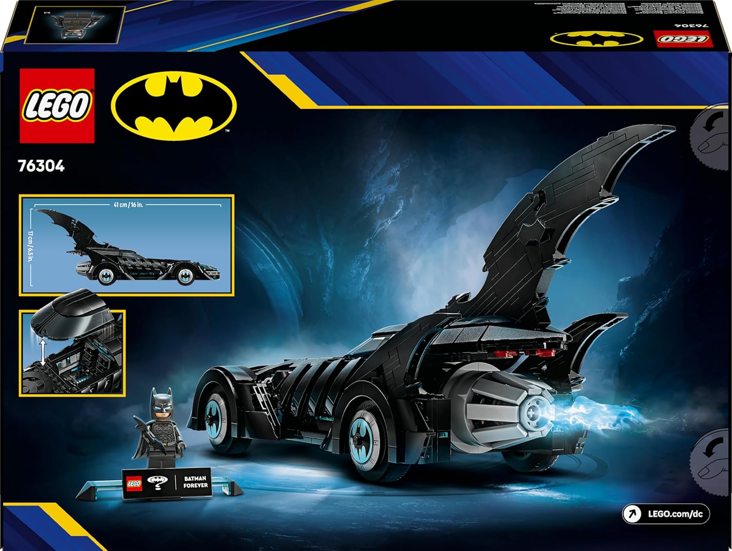 LEGO Batman Forever Batmobile, 909 Pieces - Age 12+ - 76304