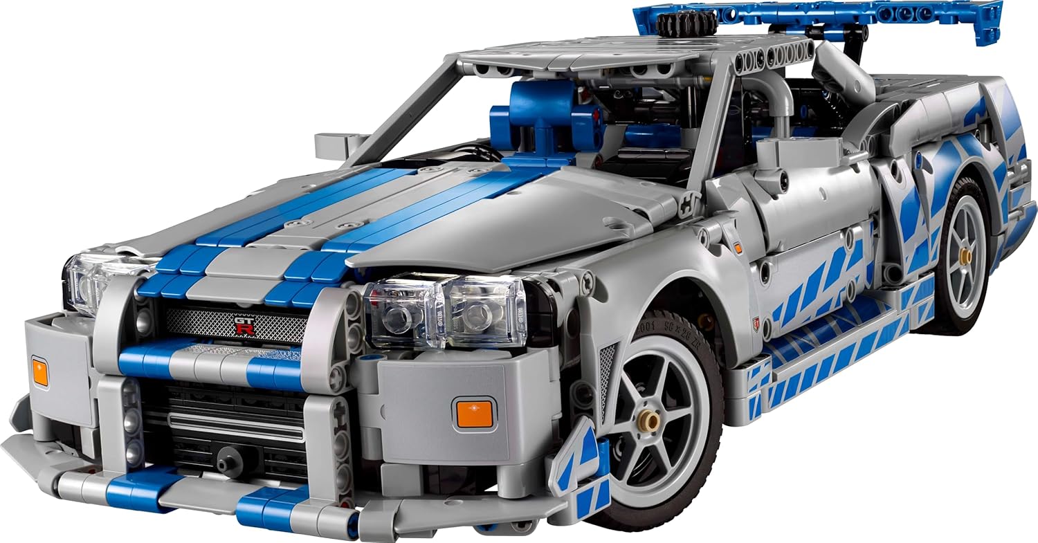LEGO Technic - 2 Fast 2 Furious Nissan Skyline GT-R (R34), Silver/Blue (Age 18+) - 42210