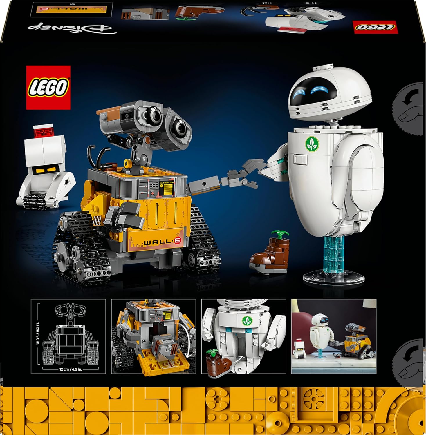 LEGO 43279 - Disney Pixar WALL-E and EVE - 811 Pieces - Age 18+