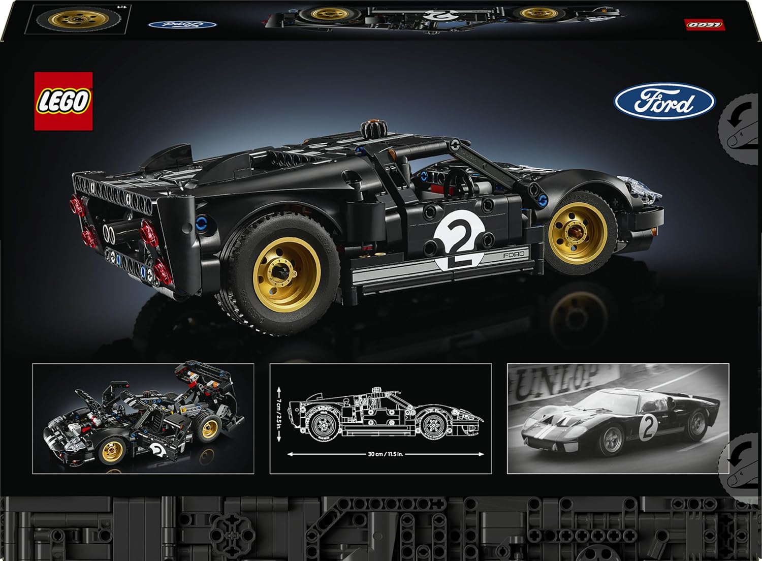 LEGO Technic Ford GT40 Mk2, 793 Pieces - Age 18+ - 42223