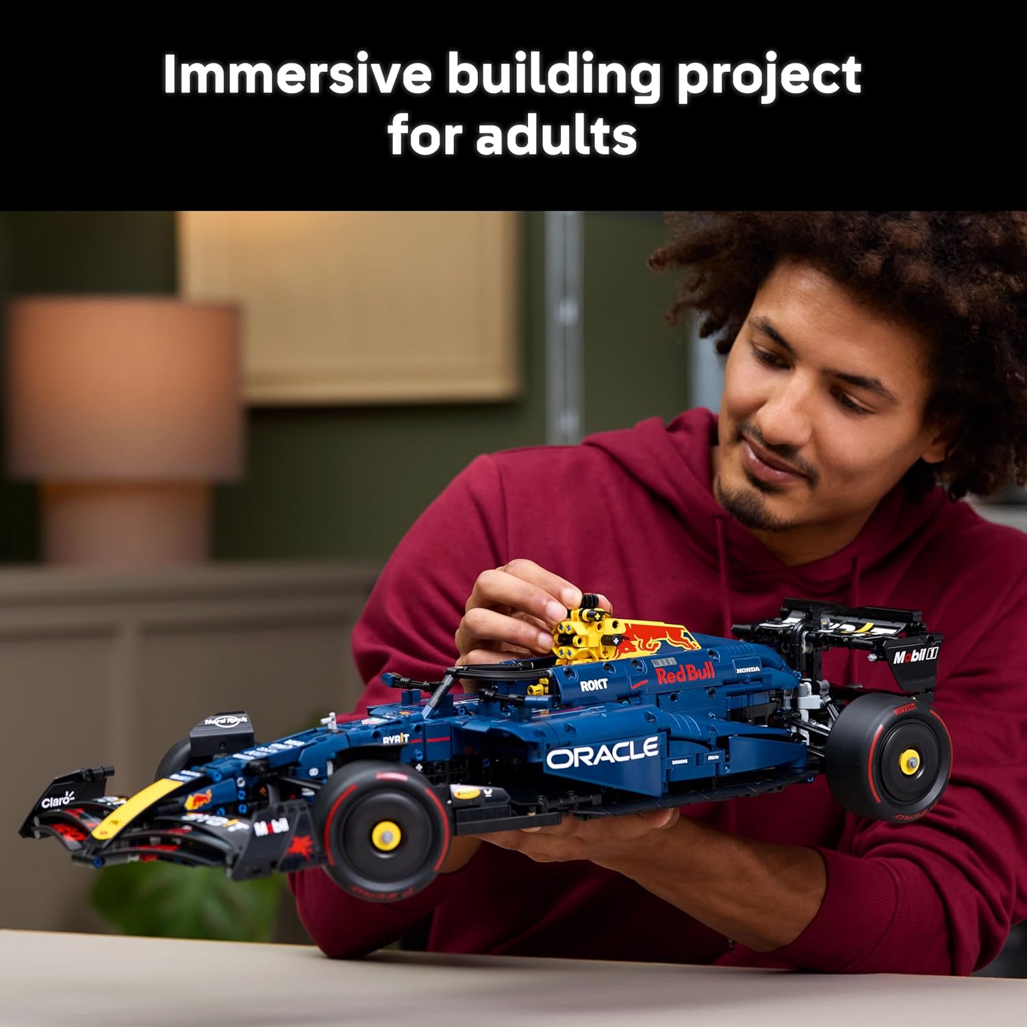 LEGO Technic Oracle Red Bull Racing RB20 F1 Car Model Kit, 1639 Pieces - Age 1+ - 42206