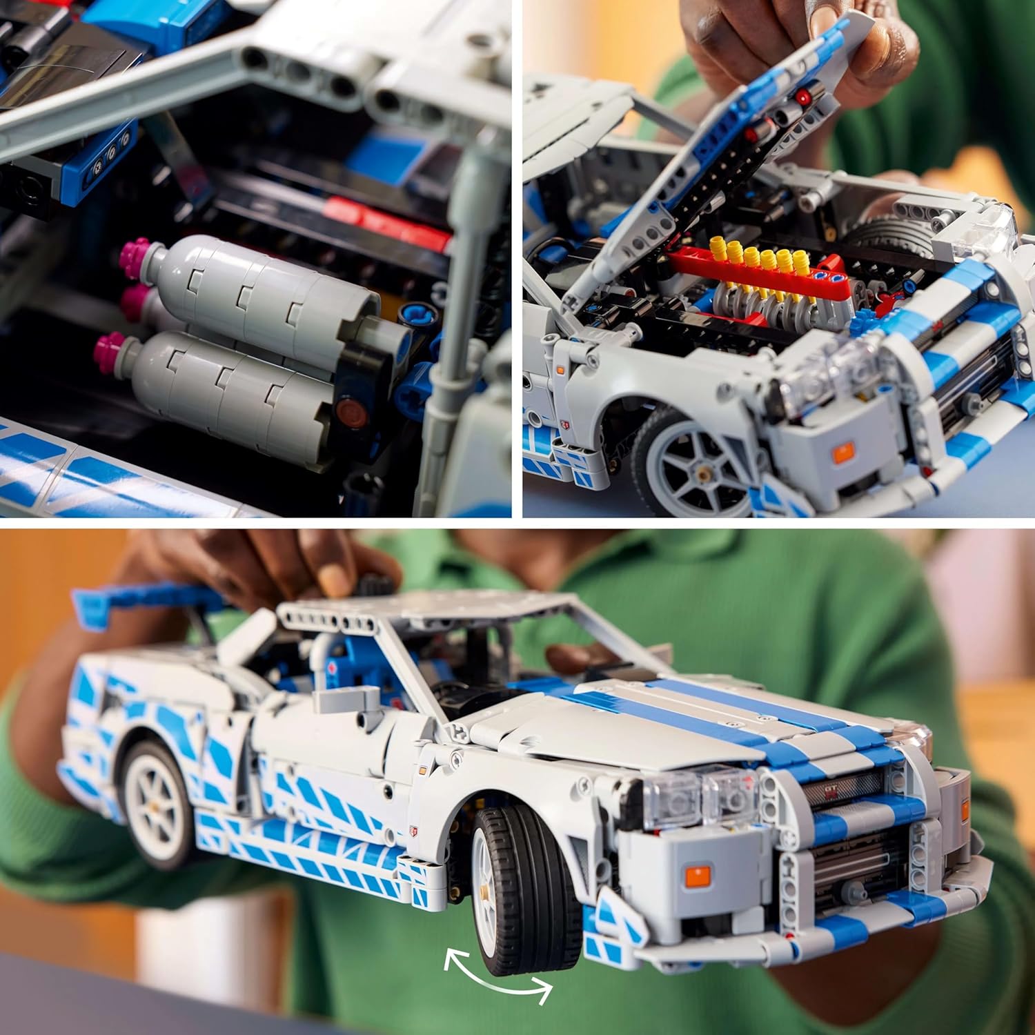 LEGO Technic - 2 Fast 2 Furious Nissan Skyline GT-R (R34), Silver/Blue (Age 18+) - 42210